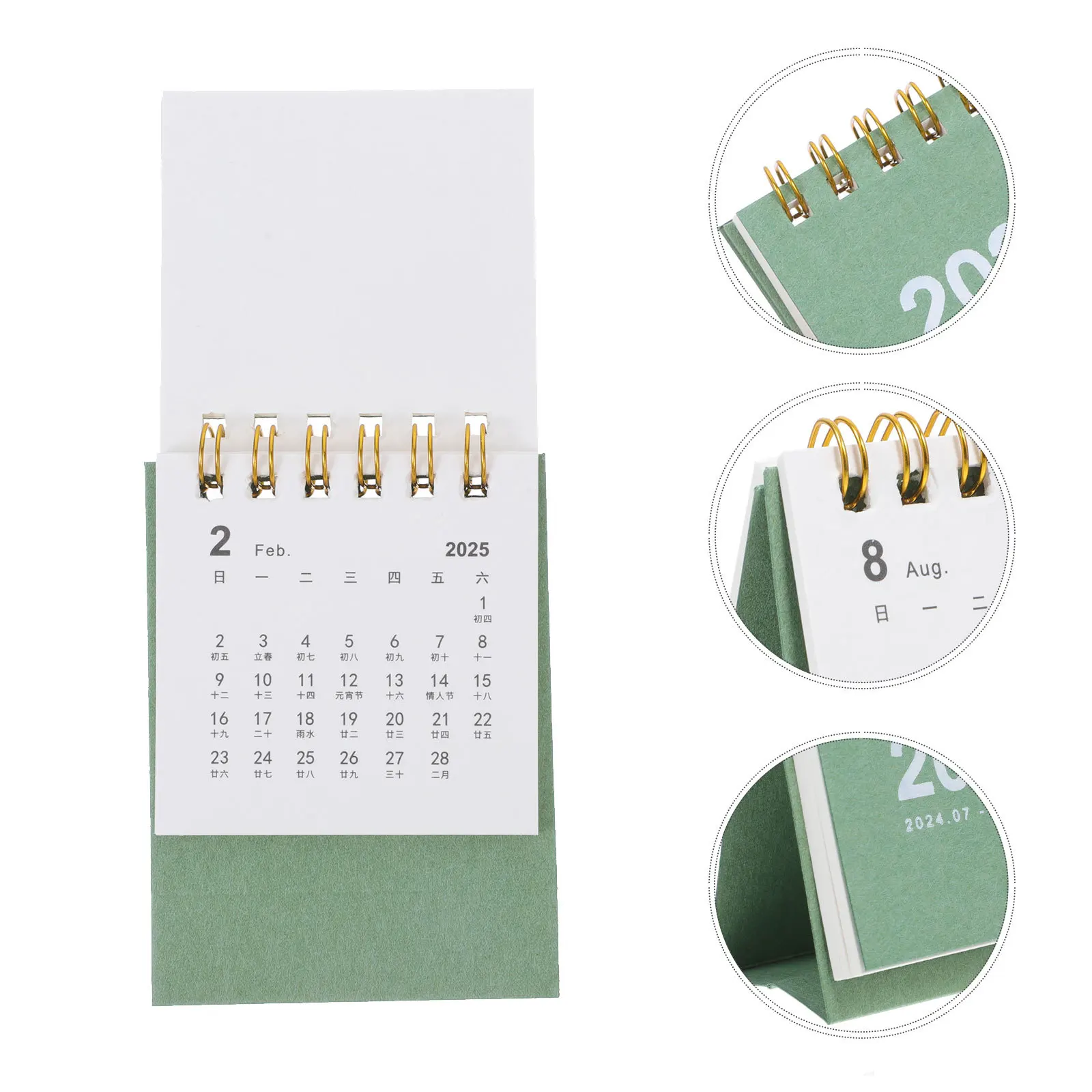 

Mini Desktop 2024-2025 Small Decorative Standing Office Desk Flip For Home Office Daily Use Household Calendar 2025 Decorative