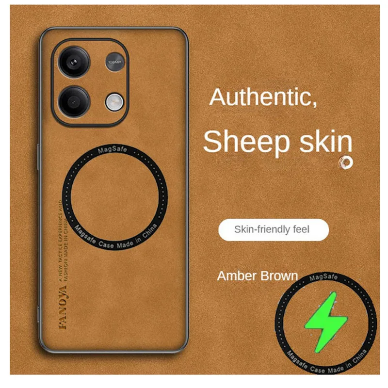 Magnetische Ring Schafsleder Handyhülle für MOTOrola MOTO G75 G86 Edge 50 60 Fusion X50 Ultra 60 Pro 40 Neo stoßfeste Lederhülle