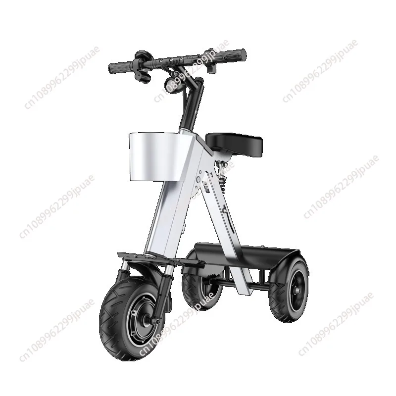 Lightweight Foldable Mini Three Wheel Electric Scooter Portable Smart Connect Electric Tricycle For Adult Travel