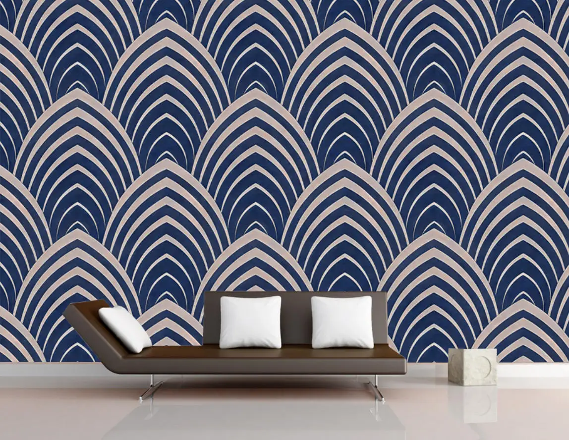 Custom Mural Modern Simple colorful Geometric Line Photo Wallpaper Living Room TV Sofa Bedroom wallpaper home decor wall sticker