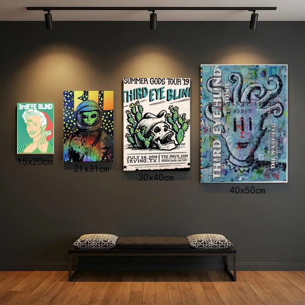 band T-Third Eye Blind-D Painting Calligraphy Elegant Botanical Decor for Living Room Modern Interior Design