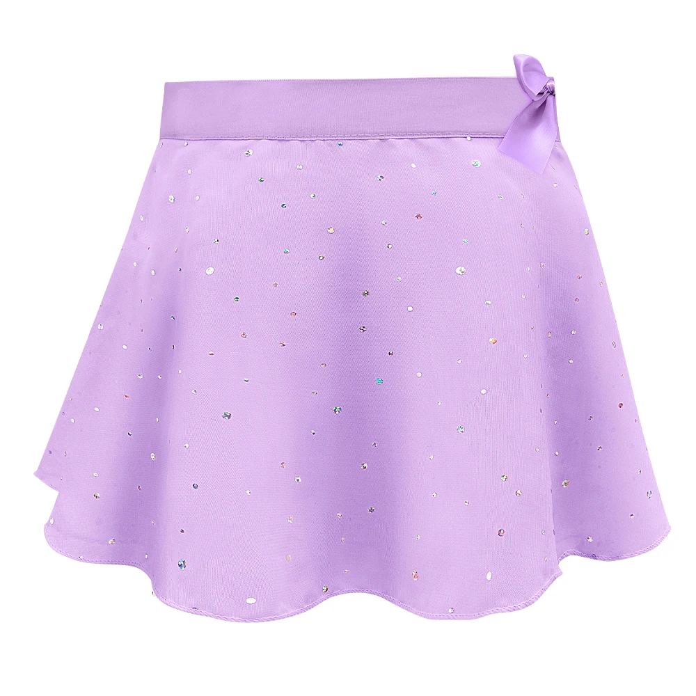 Mädchen Ballett Trikots mit abnehmbarem Rock Combo Krawatte Kurzarm Ballett Tanz Kleid Outfit Kinder Gymnastik Kostüm – Detail 16