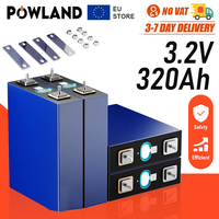 Grade A 8000 cycle 320Ah 100Ah Lifepo4 Battery 3.2V Lithium iron phosphate Rechargeable Cell For DIY 12V 24V RV Solar Camping EU