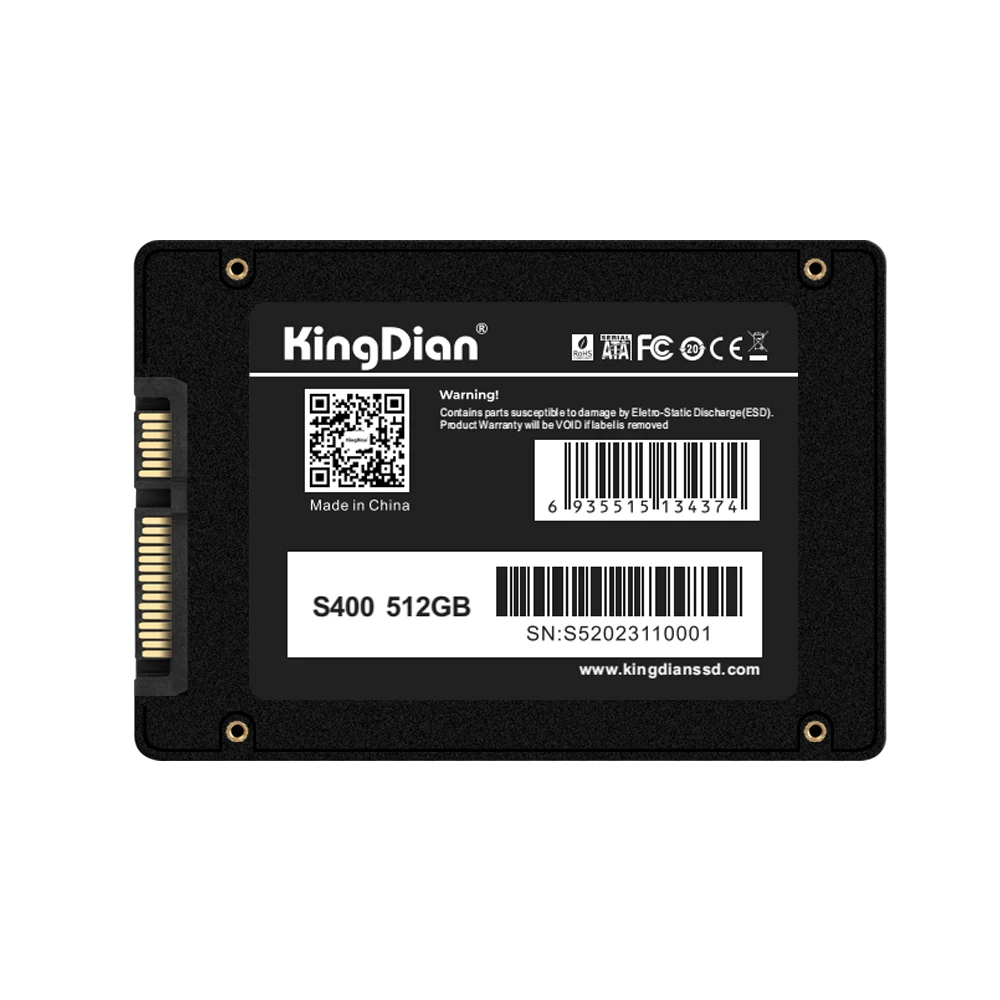 KingDian SSD 128GB 512GB 1TB 2TB SATA 3 2.5 Inch Internal Solid State Drive HD HDD for Desktop Laptop Server (S280-120GB)