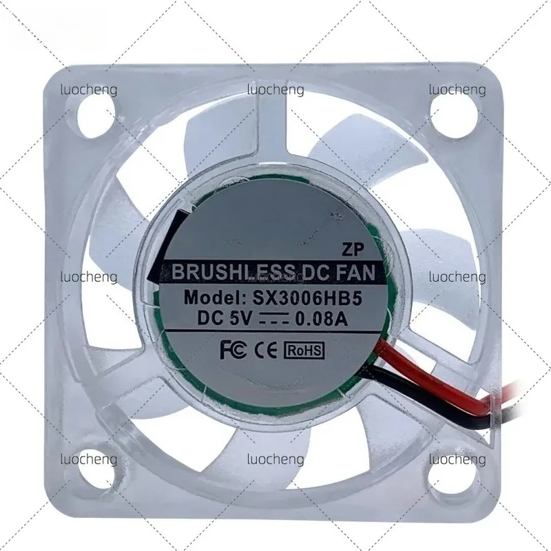 5pcs for 3007 Transparent Cooling Fan 5V 12V for Raspberry Pi Silent Mobile Phone Radiator Fan Small