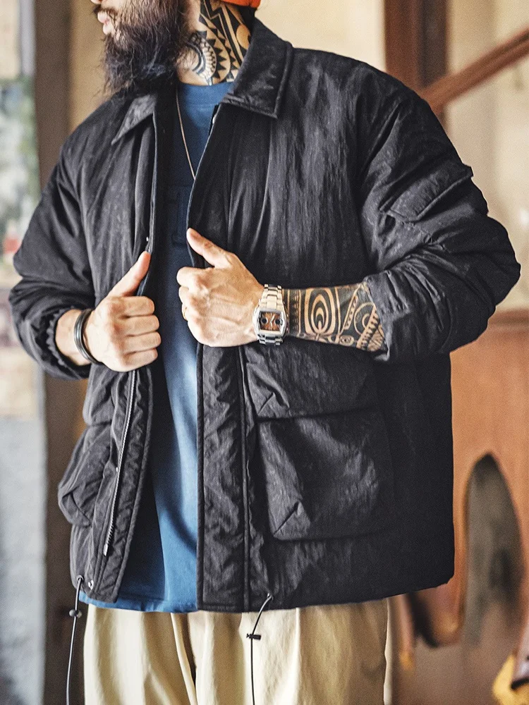 

Мужская куртка Maden American Retro Wax Dye M65 для охоты, с воротником-стойкой, теплая, из хлопка, для осени и зимы, в городском стиле