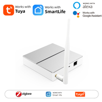Tuya Zigbee3.0 Smart Wired Gateway Hub,Signal Antenna Wired Gateway Smart Home Bridge Works With Yandex Alice Alexa Google Home