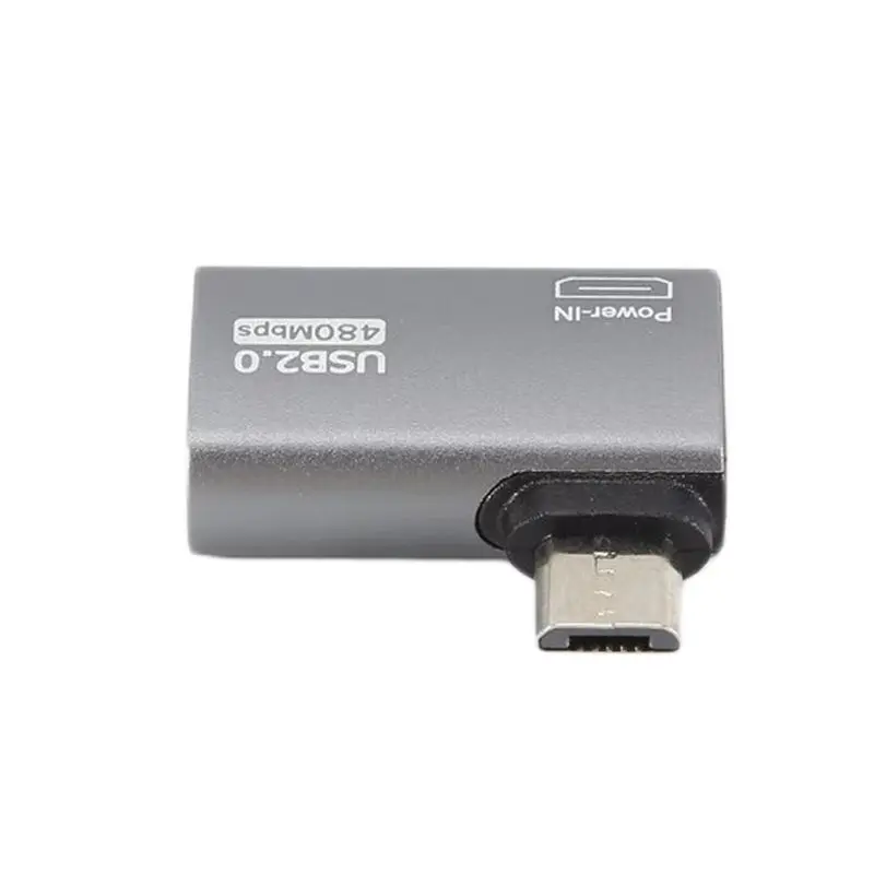 Superior Cable Adapter Power Supplied Micro-USB To USB With Angle Design. Suitable For Tablet, TV (Right)