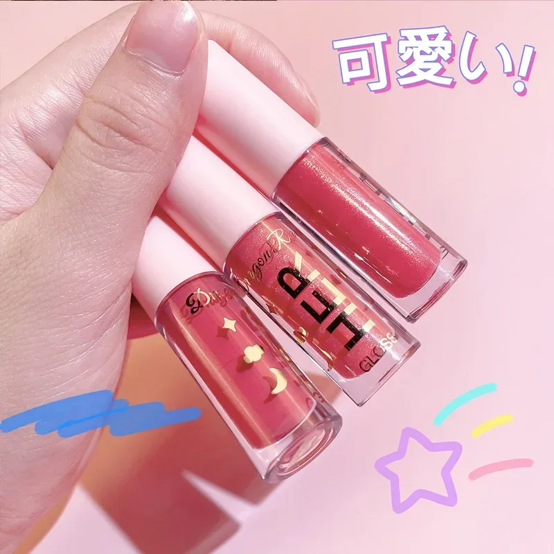 8 Colors Crystal Jelly Moisturizing Oil Plumping Lip Gloss Makeup Sexy Plump Lip Glow Oil Tinted Plumper