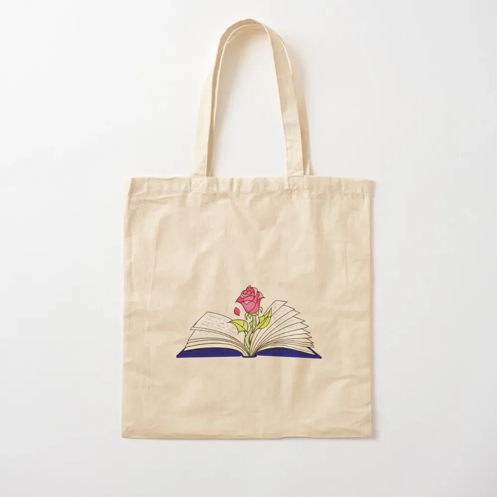 

Enchanted Rose Growing from Book Tote Bag shopping trolley bag Shopper bag Women's handbag