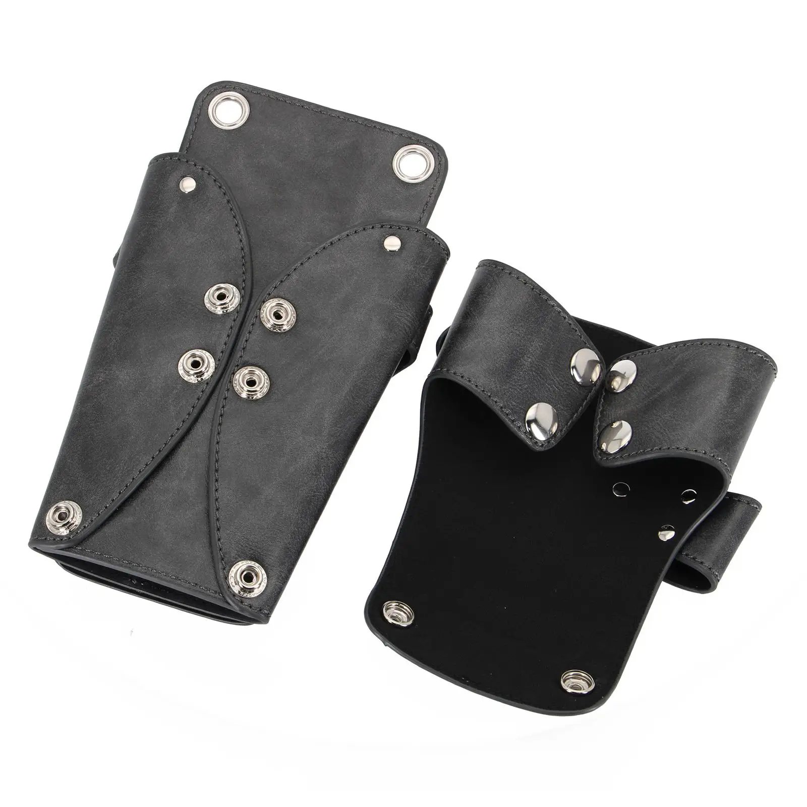 Portable Barber Waist Bag Hairdressing Storage Pouch PU Leather Messenger Tote for Stylist Scissor Comb Clip Travel Cosmetic
