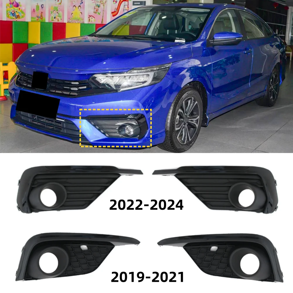 

For Honda ENVIX 2019-2024 front bumper fog light grille OE: 71107/71102-TJ7-H01 71107/71102-TJ7-H51