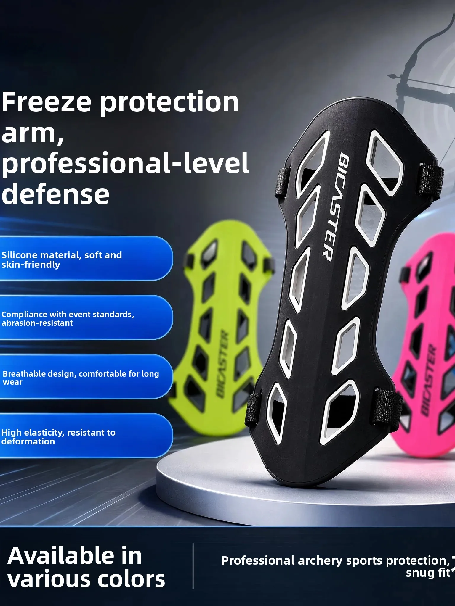 beckaster-silicone-arm-protector-traditional-archery-competitive-bow-hunting-gear-soft-protective-equipment-for-shooting-prac