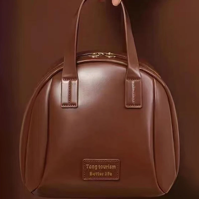 1 قطعة أزياء سعة كبيرة منظم مستحضرات التجميل بو السيدات شل السفر حقيبة يد جلدية المحمولة دائم حقيبة تسلق الجبال #4