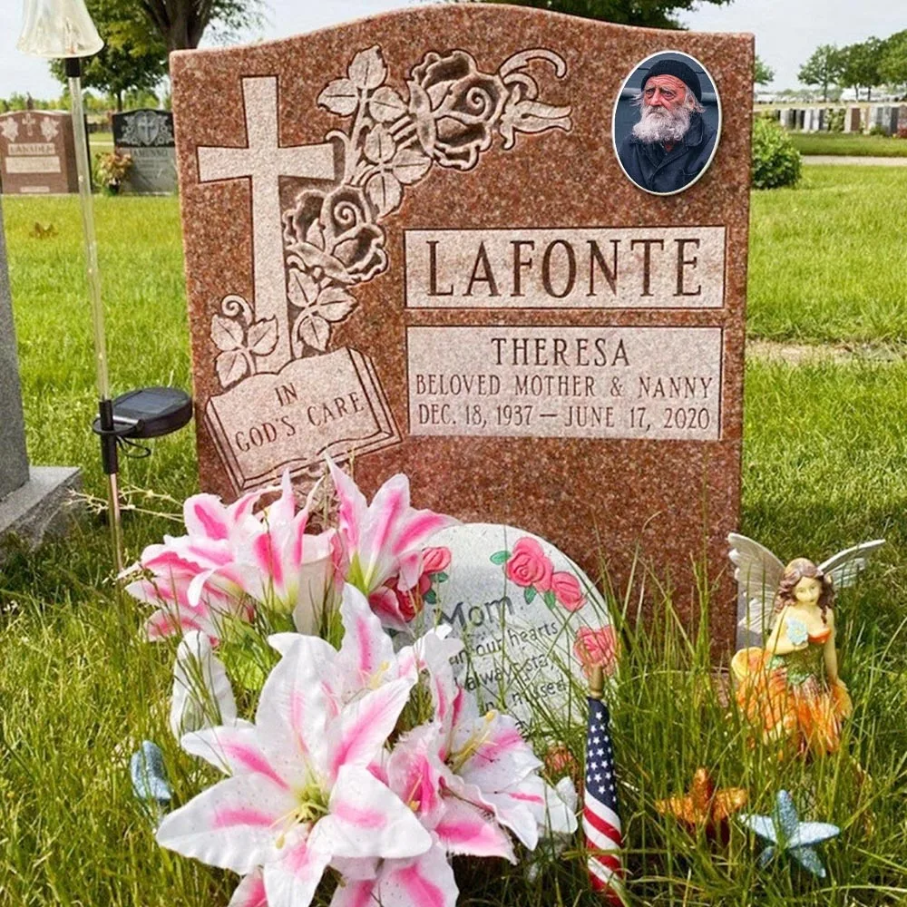 2D Flat Not 3D 1pc Custom Photo Memorial Headstone Tile Oval Gravestone Marker for Outdoor Indoor Use Pet Memorial Decor