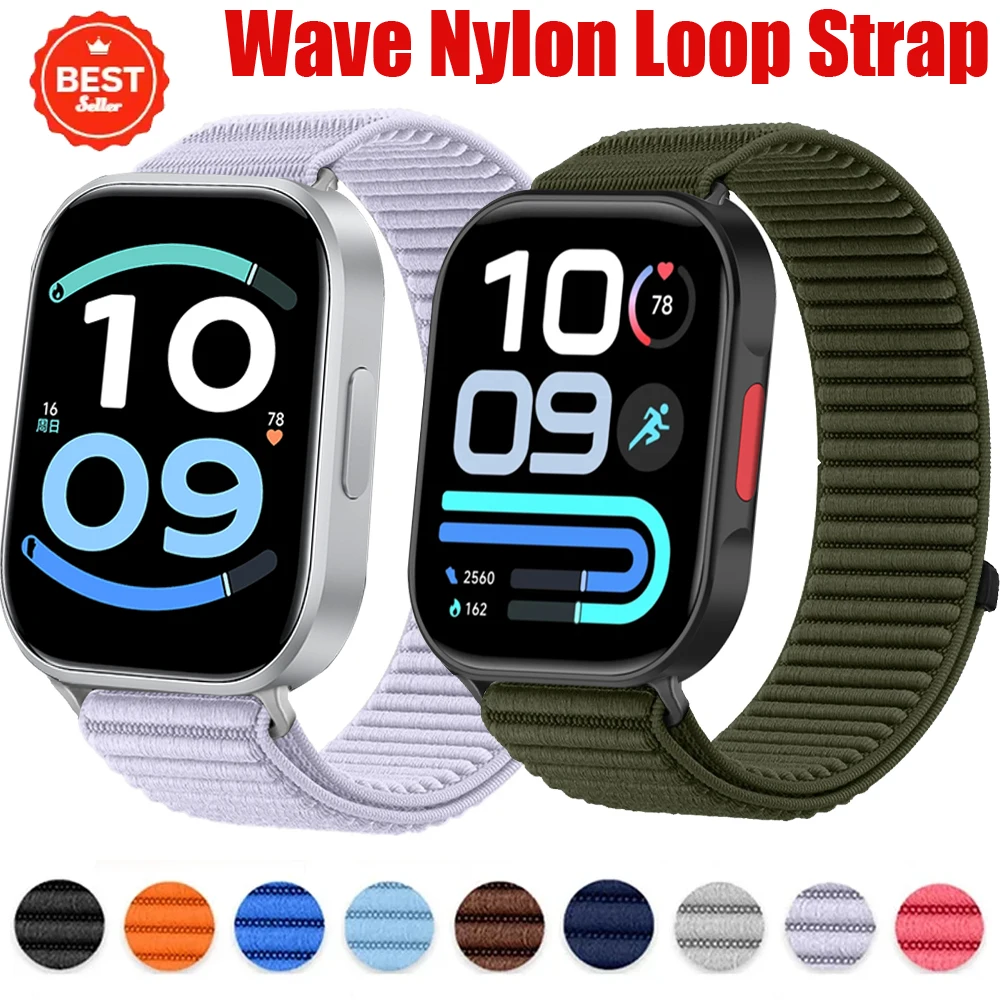 Pulseira Nylon Loop Wave para Xiaomi Mi Band Pro e Redmi Watch