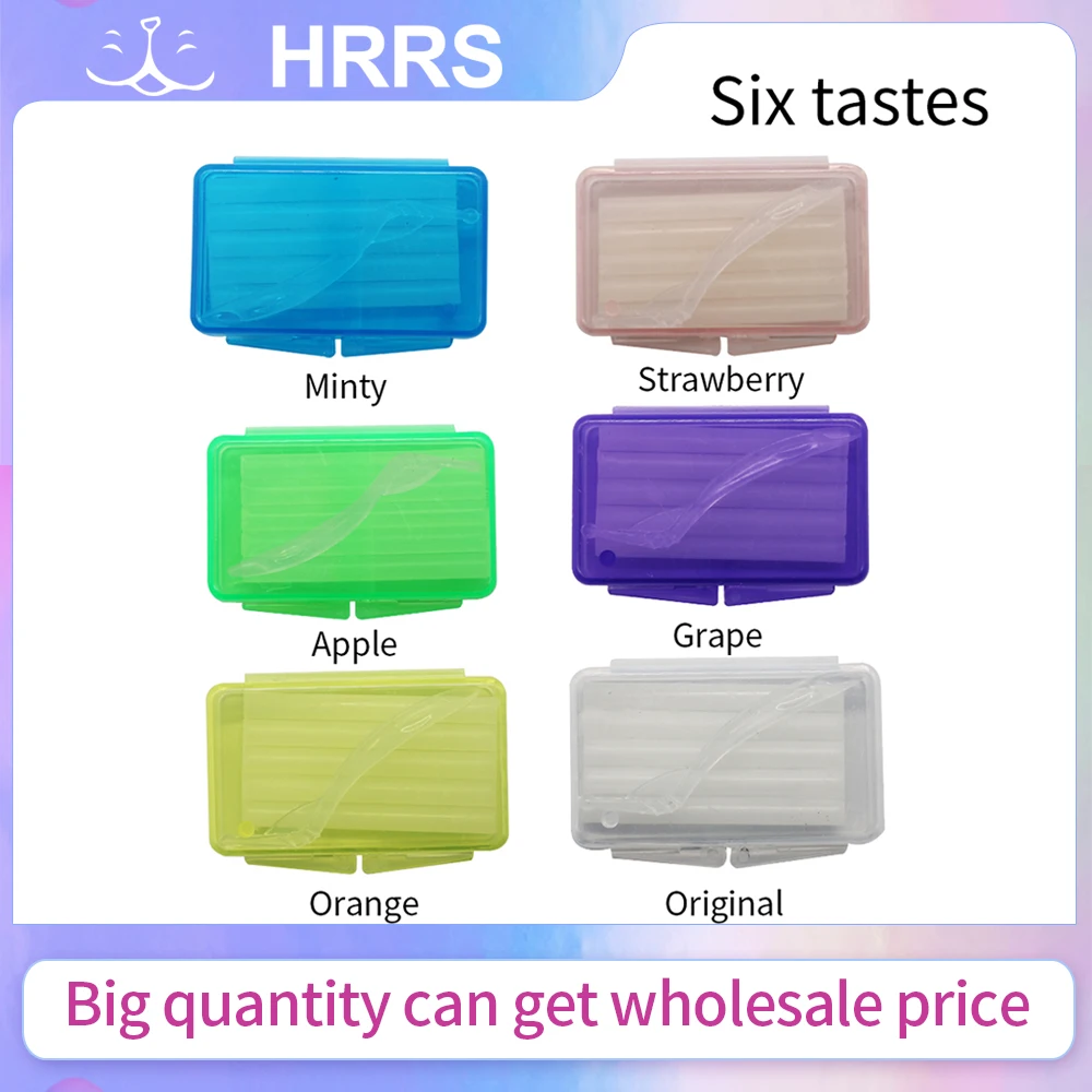 

6Boxes Different Flavors Wax Dental Orthodontic Wax With Tool