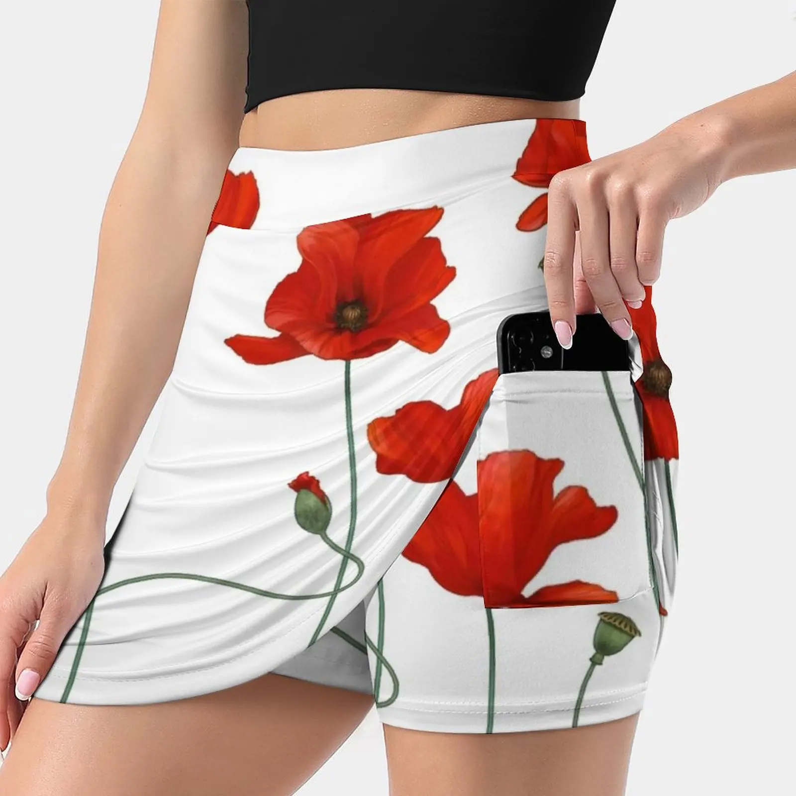 

Poppy Stems. Skirts Woman Fashion 2022 Pant Skirt Mini Skirts Office Short Skirt Flowers Poppies Red Spring Flores Fleurs