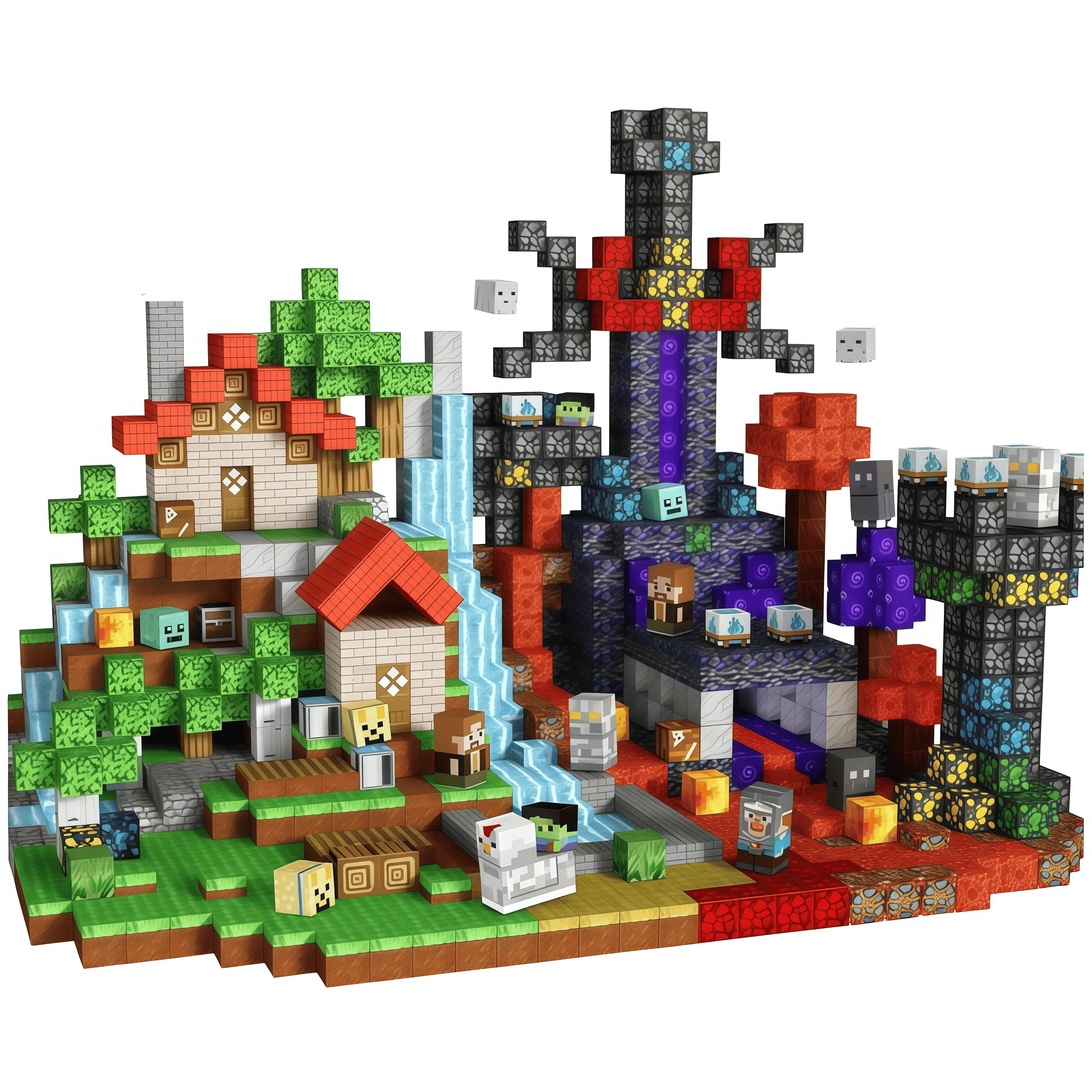 

100-300Pcs Magnetic Building Blocks STEM Educational Construction Toys for Kids 3+, Creative DIY Building Set Christmas Gifts