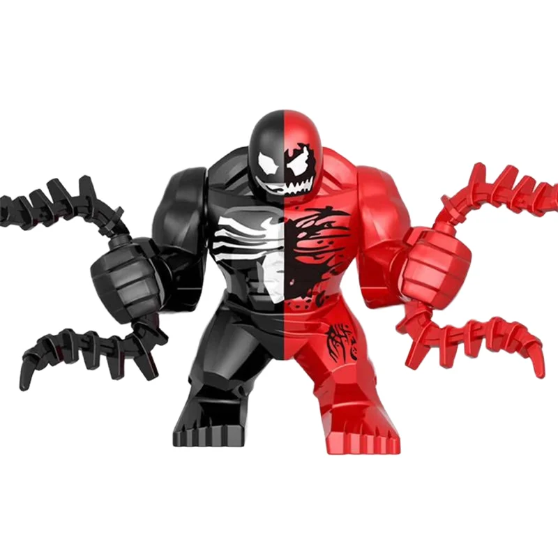マーベル-フィギュアの形をしたビルディングブロック,大きなゴブリン,スパイダーマン,アイアンマン,毒,キャプテンホーク,デッドプール,技術的な鎧のおもちゃ,ギフト