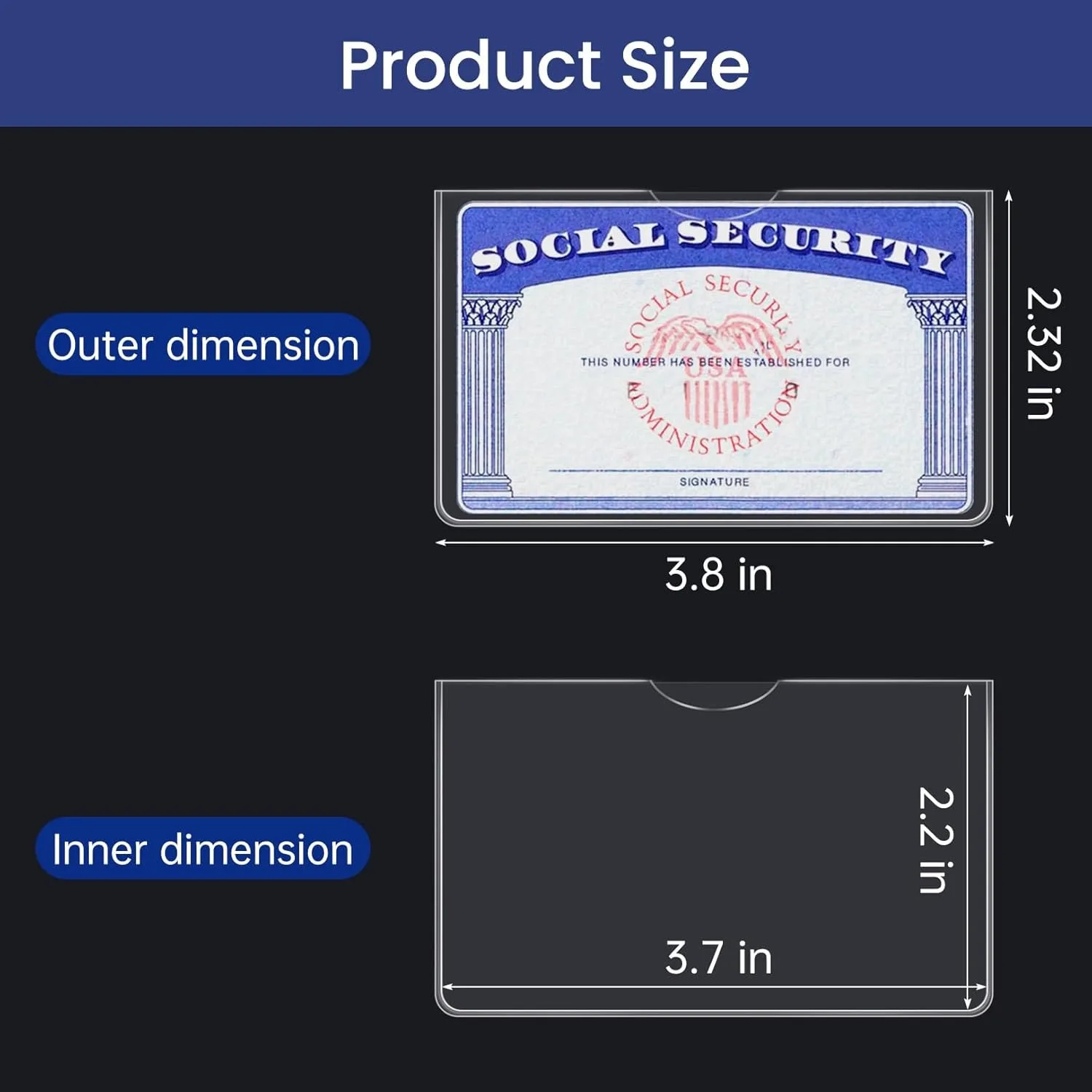 10 шт. мягкие прозрачные водонепроницаемые защитные чехлы для карт из ПВХ, подходят для SSN, новой медицины, бизнес-подростков и кредитных карт, легкое обнаруживаемое