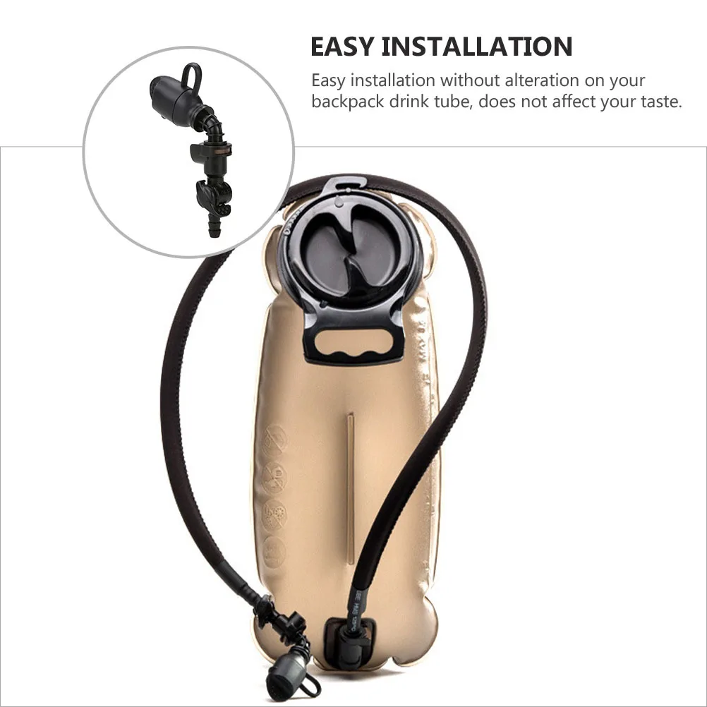 

Silicone Hydration Bite Nozzle Quick Release Valve 45 Degree Shutoff Durable Wear Resistant Easy Install Clean Cover