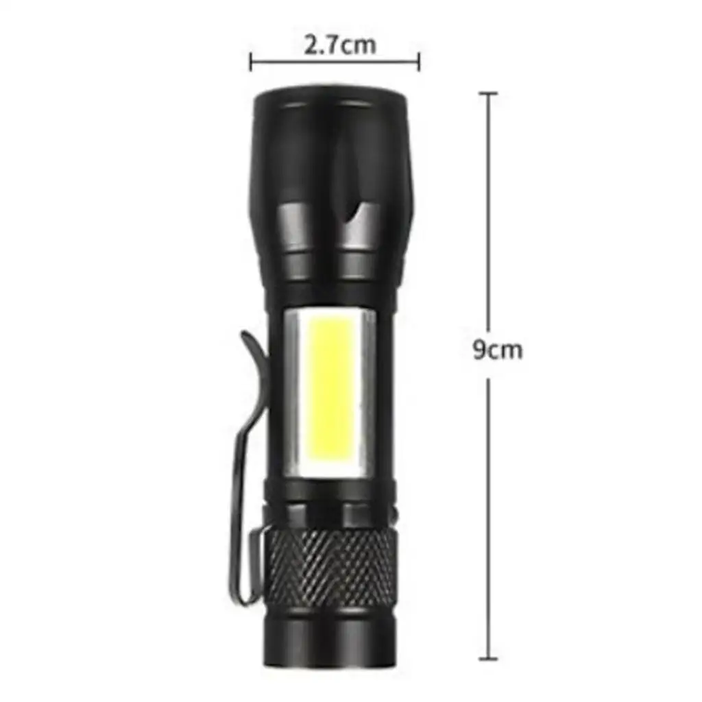 USB Rechargeable light LED Flashlight ZOOM Torch Zoomable or Fixed