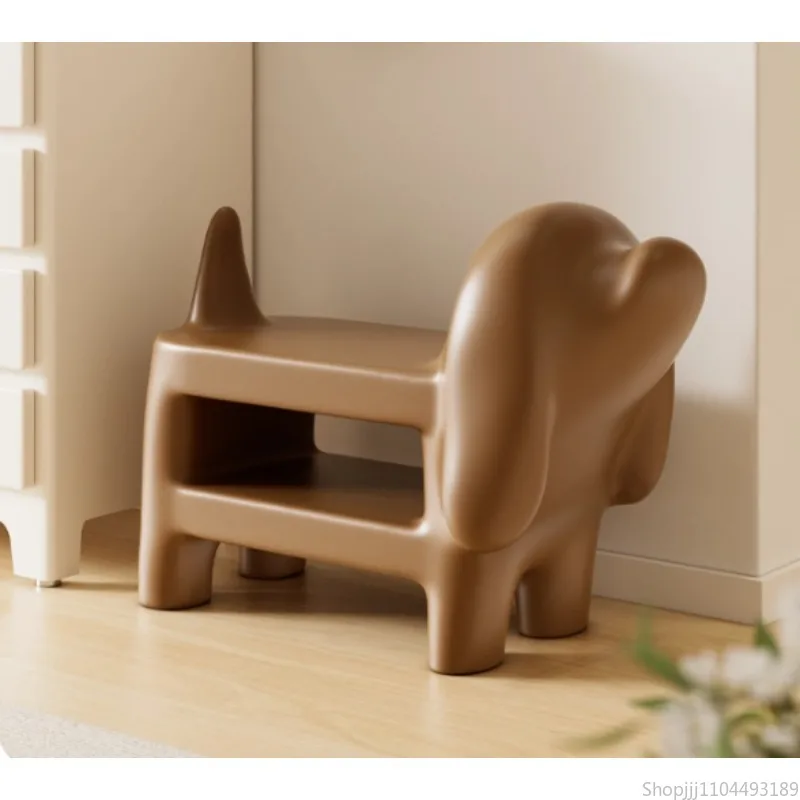 

Dachshund Change Shoe Stool Household Living Room Creative Furniture Environmental Protection Resin Material Ottoman Storage