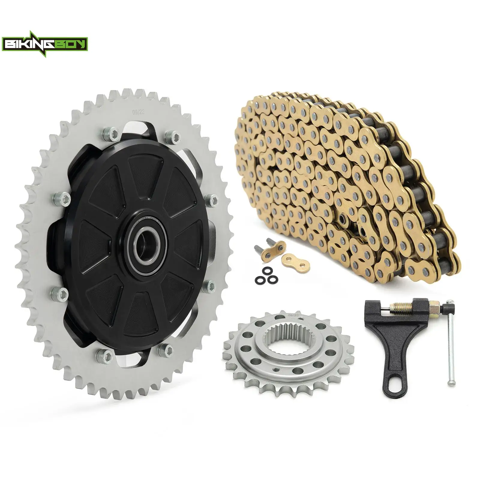 BIKINGBOY Chain Drive Conversion Sprocket Flange Touring Bagger Twin Cam M8 Electra Glide FLHT FLTR Road King FLHR FLHX 09-23 10