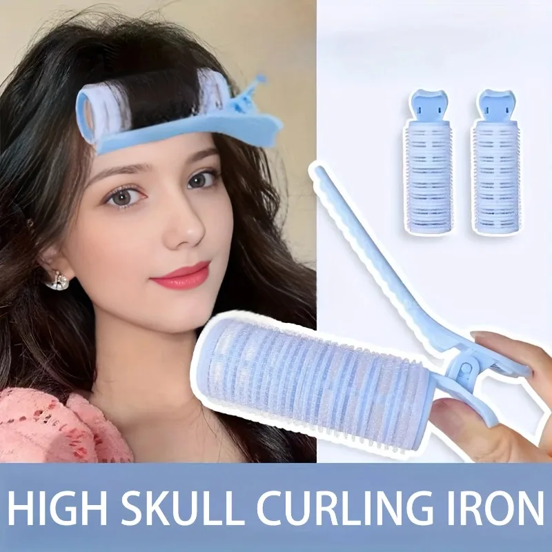 

Heatless Overnight Hair Curlers - DIY Bangs & Lazy Styling Set with Fluffy Rollers & Clips for Natural Waves (No Heat Damage)