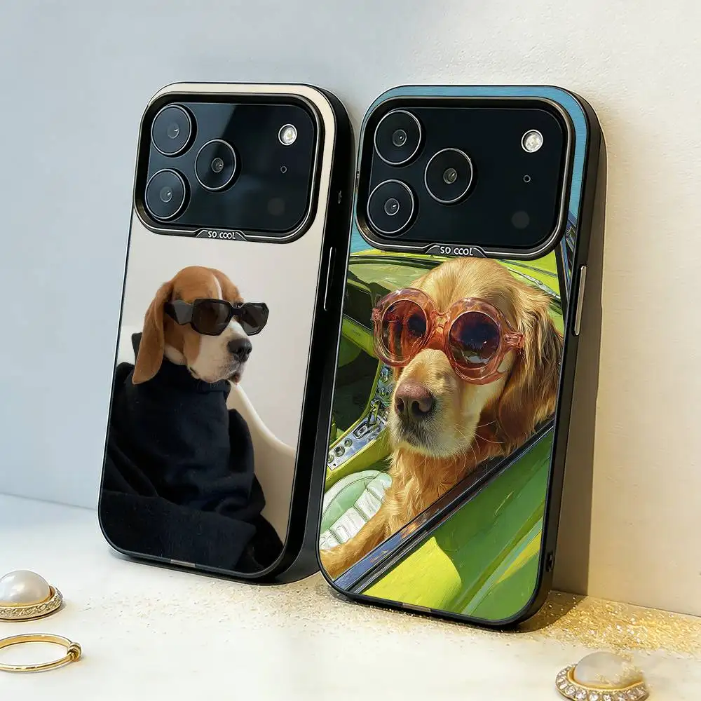 

P-Pet Puppy Dog Cute Phone Case For iPhone17,16,15,14,13,12,11,Pro,MAX White Matte Shockproof Cover