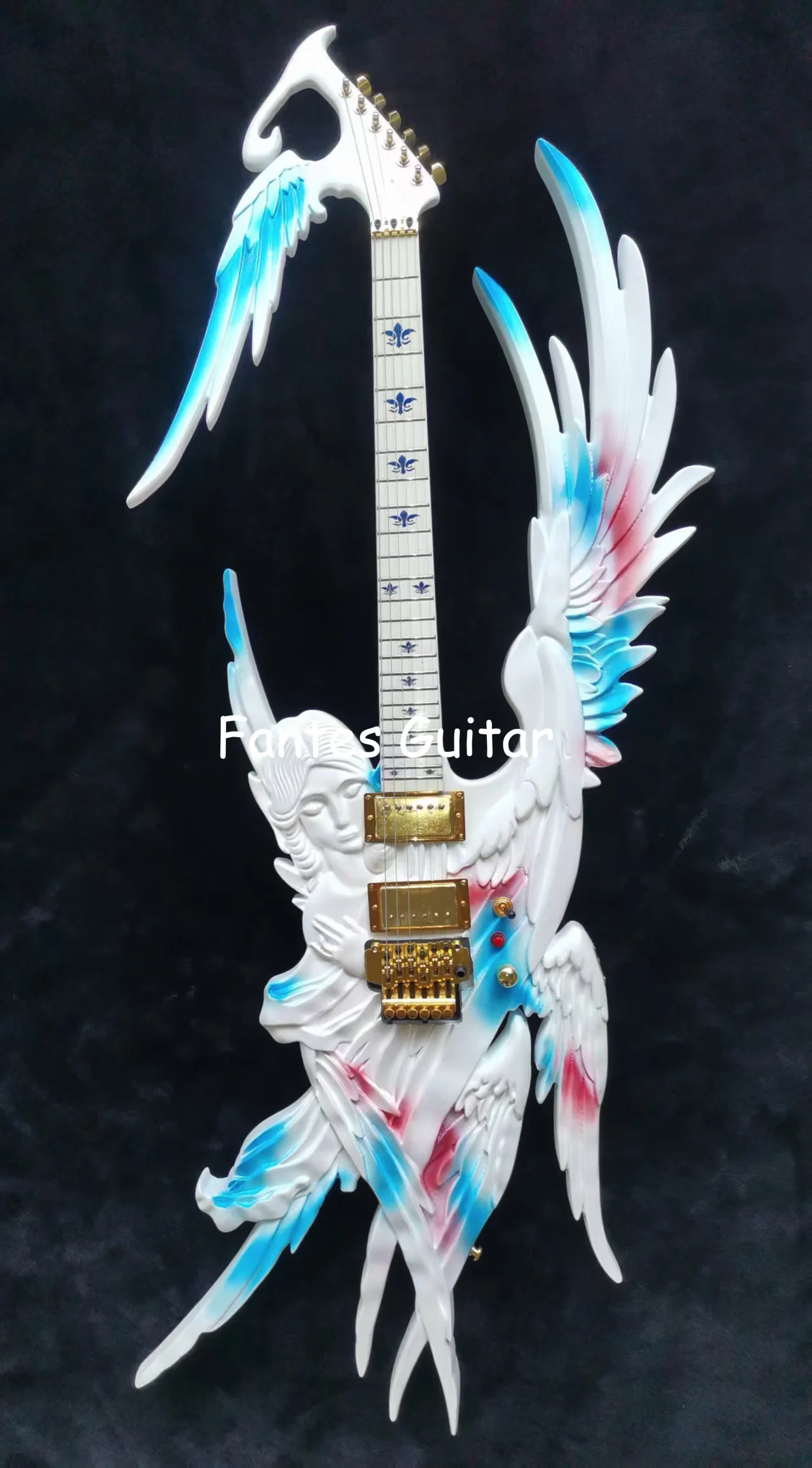 

Custom Fantes Irregular Body Angels Electric Guitar with LED Light, Accept Electric Guitar OEM