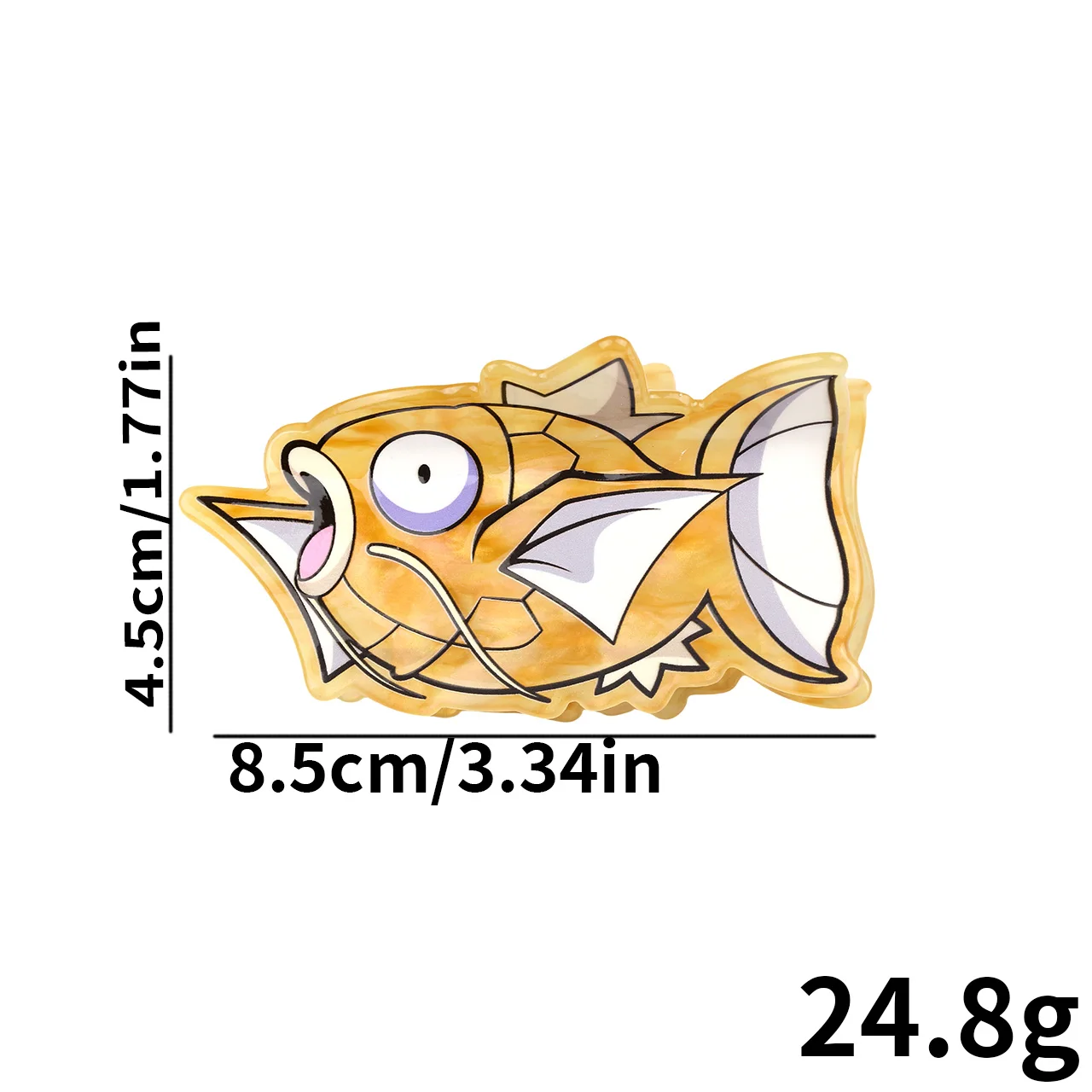 Pinza para el pelo de Pokemon Bass Master Series, pinza para el pelo con personalidad única, pinza para el pelo duradera, fácil de usar, 1 ud.