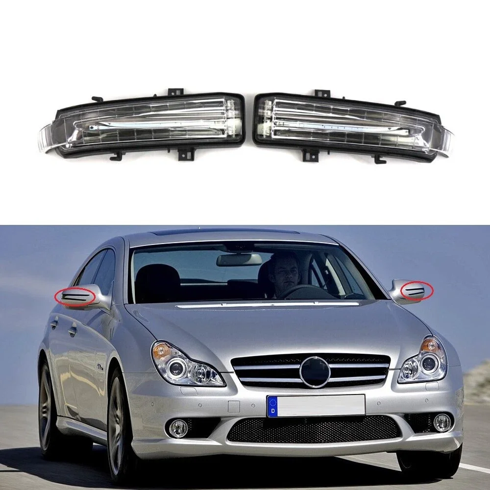 

For Mercedes-Benz W207 W219 R230 R171 E-Coupe CLS SL SLK Class Left & Right Car Rear View Mirror Turn Signal Light Lamp