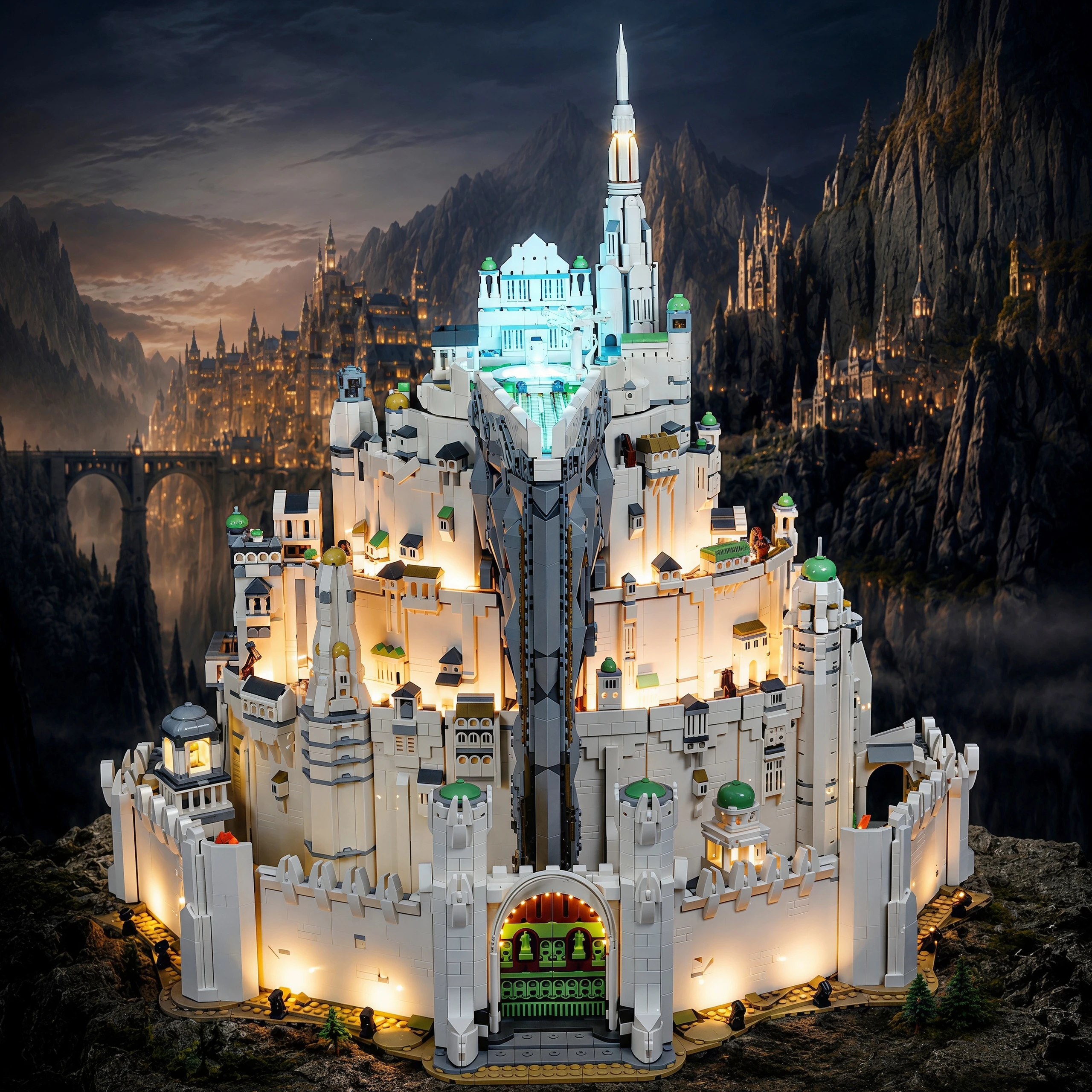 HPROSPER 5V LED Light (No Model) For LEGO 11377 Icons The Lord of the Rings: Minas Tirith Decorative Lights With Battery Box