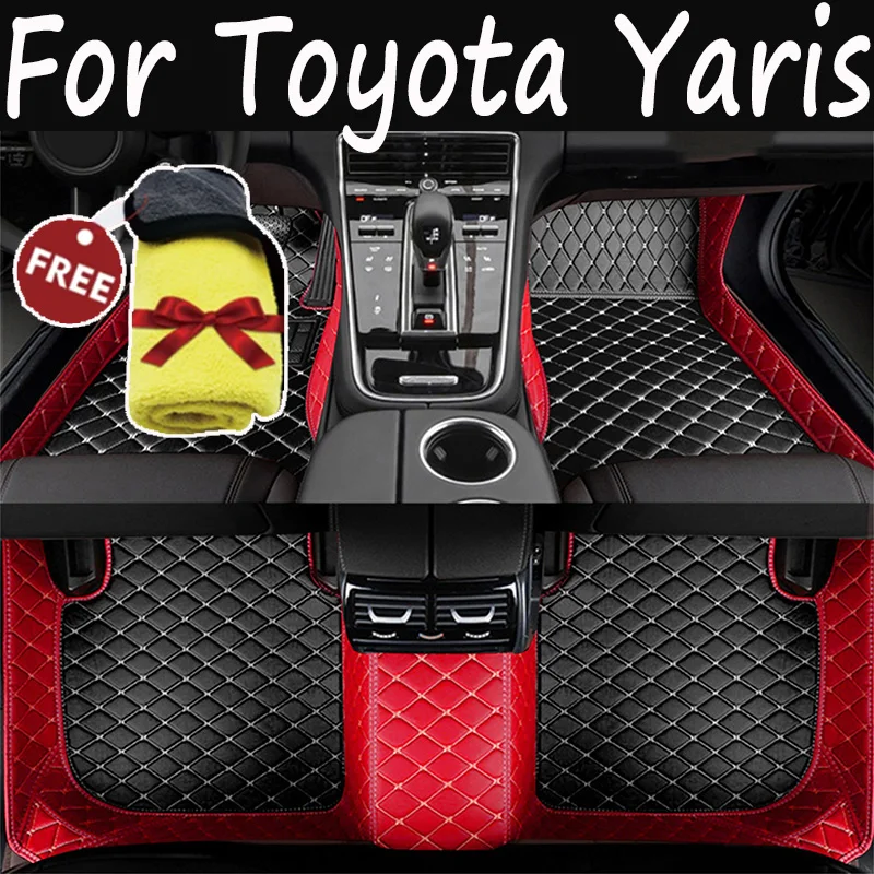 Car Floor Mats For Toyota Yaris Hybrid Mazda2 Hybrid MXPH11 2021 2022 2023 Waterproof Protective Pad Floor Cover Car Accessories