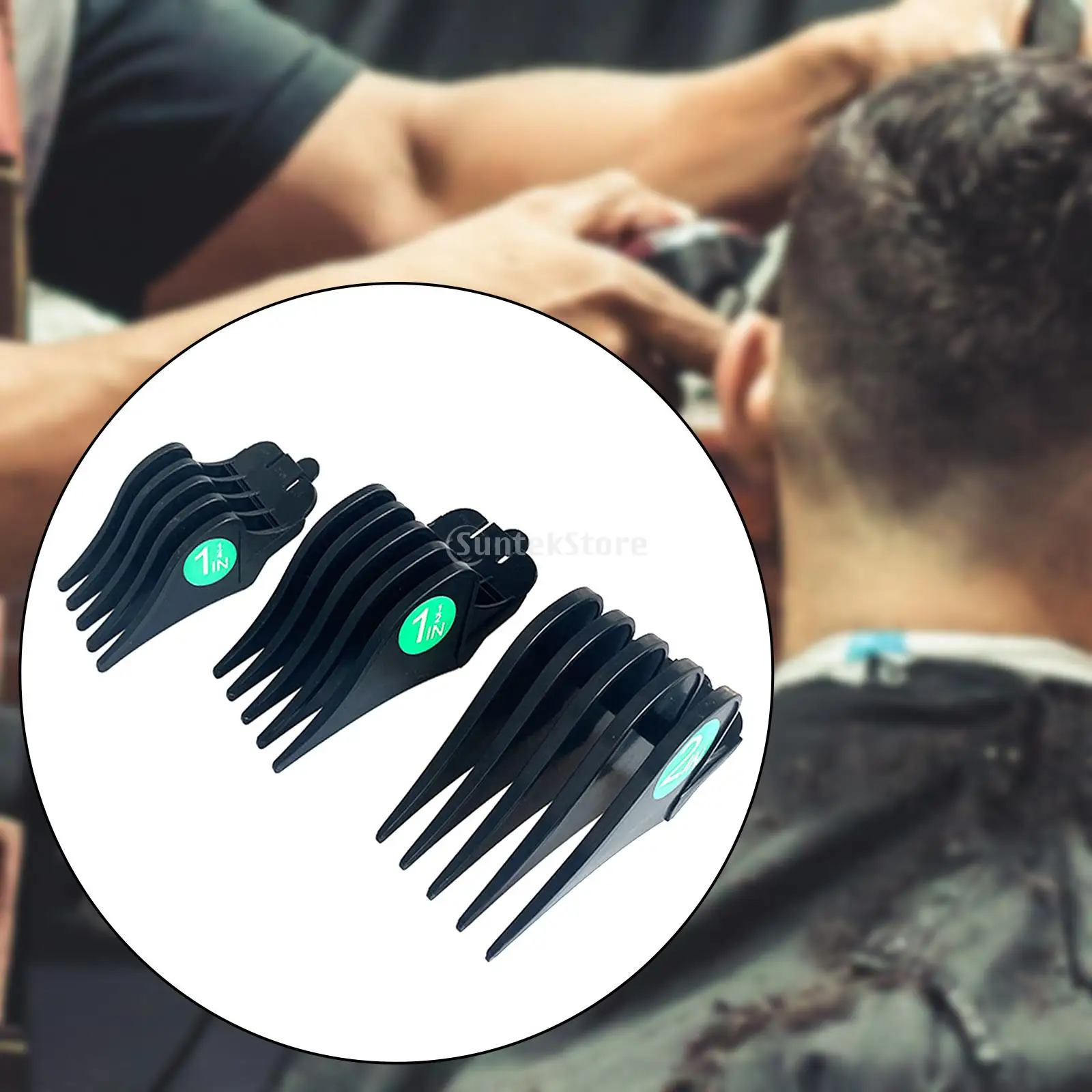 

3Pcs Electric Push Clipper Hair Clipper Limit Combs 32mm 38mm 51mm Cutting Guard Attachment Hair Clipper Accessories