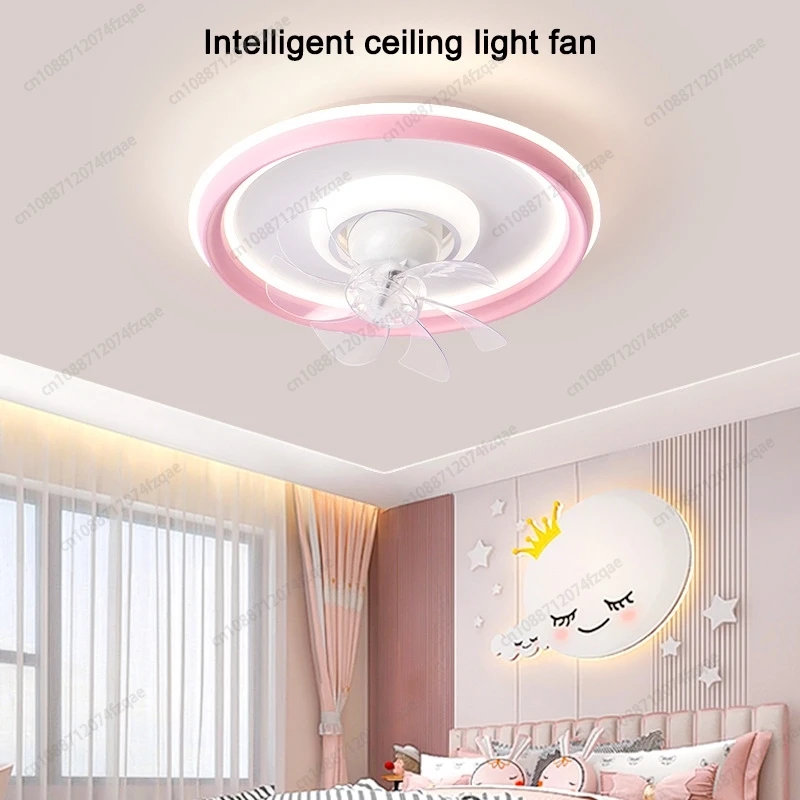 18-Inch 7-Blade DC Silent Motor Children's Bedroom Fan Light Remote Control 6-Speed Wind Speed Adjustment Timer Electric Fan