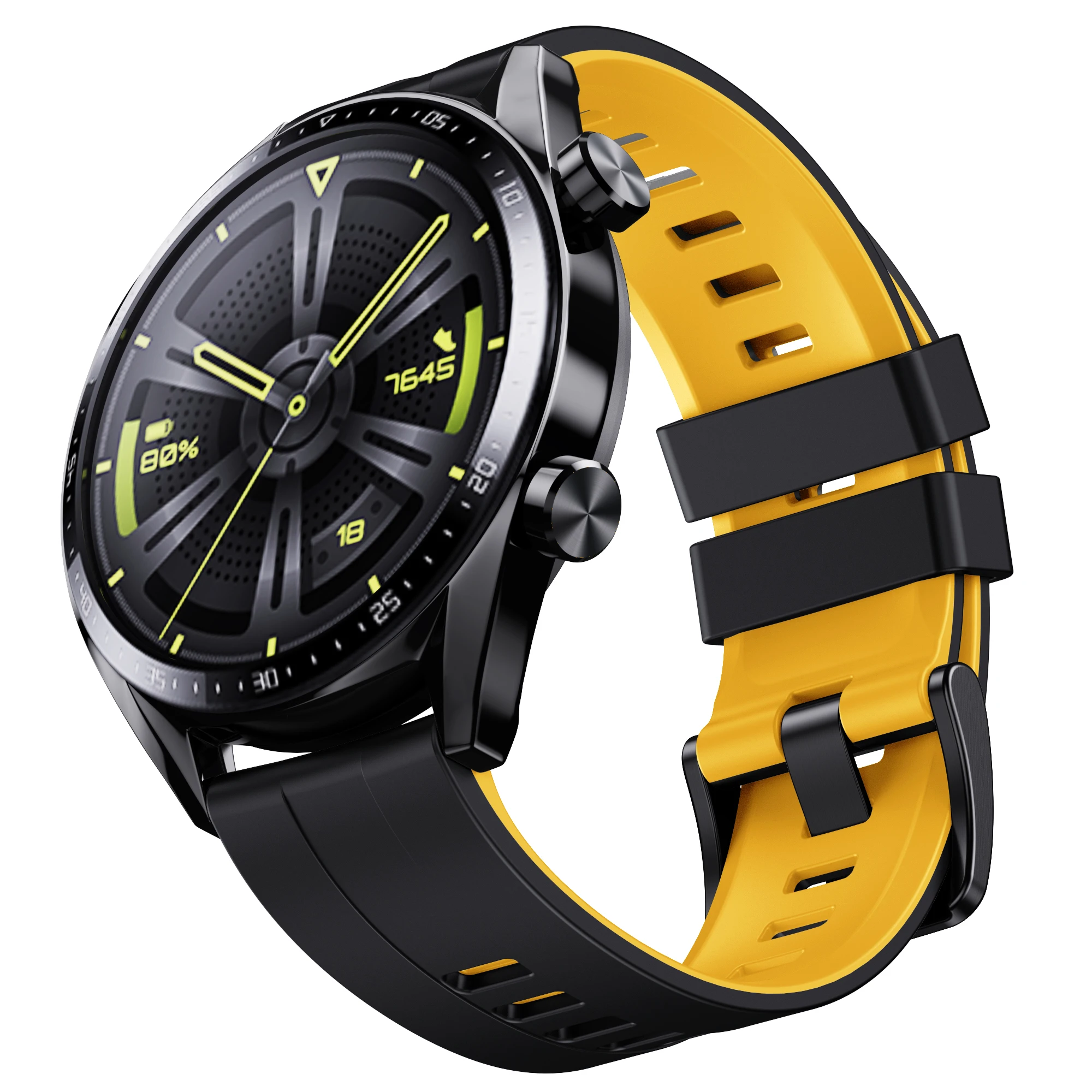 22mm Strap For Huawei GT 2 3 46mm WristStrap For Huawei Watch3 GT2 Pro GT2e Magic2 Silicone Bracelet Football Pattern Band image 2