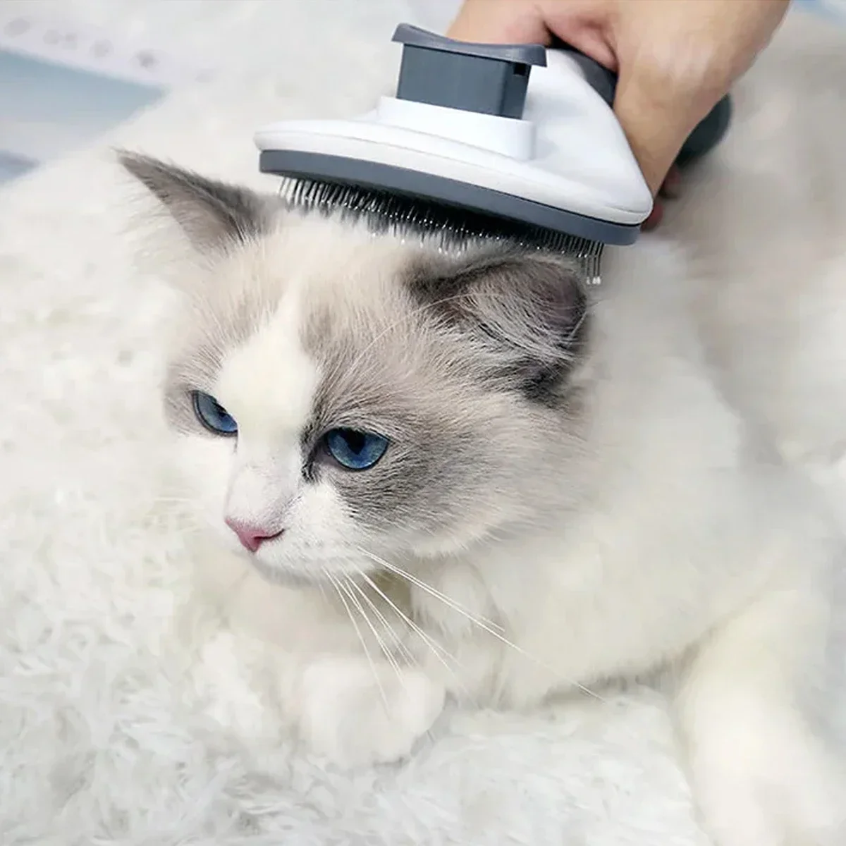 Peine para quitar el pelo de mascotas autolimpiante, cepillo rebanador para gatos, peine para quitar el pelo de mascotas, cepillos para el cuidado de gatos, peines para perros, accesorios para gatos