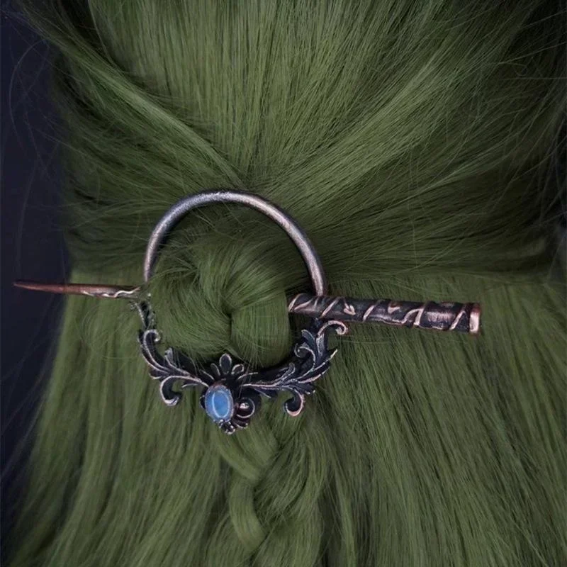 Metal Hairpin Nordic Style Headdress Gothic Punk Hair Sticks Hair Accessories for Women Hair Sticks Fashion Girl Accessoires