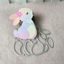 New Rabbit metal cutting die mould scrapbook decoration embossed photo album decoration card making DIY handicrafts