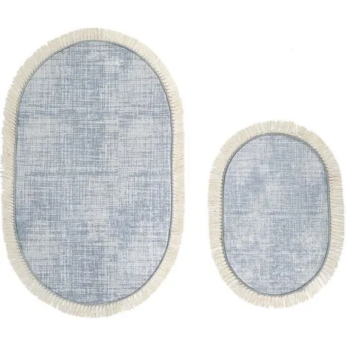 Dowry Transition of Wonderland Oval Bath Mat Set 2 Li