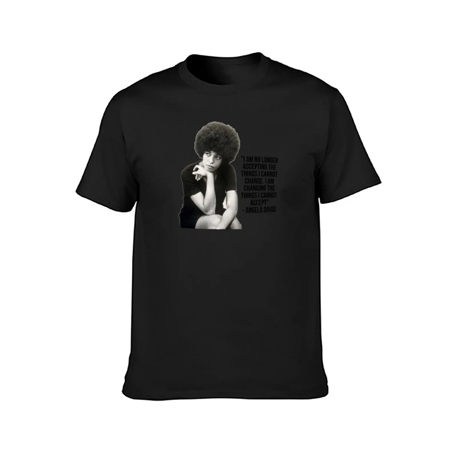 Angela Davis Quote T-Shirt tees customs design your own mens graphic t-shirts anime