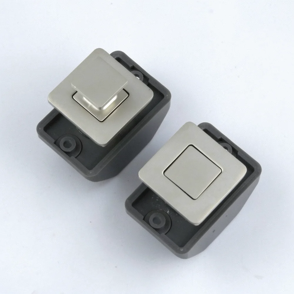 Modern RV Cabinet Push Lock For Camper Trailer Yacht Drawer Handle Zinc Alloy Secure Latch Hardware No Key Needed
