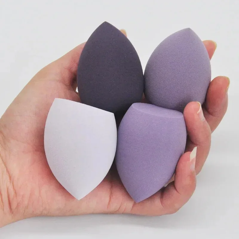 4/8/12 pçs beleza ovo hidrofílico não-látex gota de água geléia puff dupla finalidade maquiagem ovo esponja maquiagem ovo capa caixa