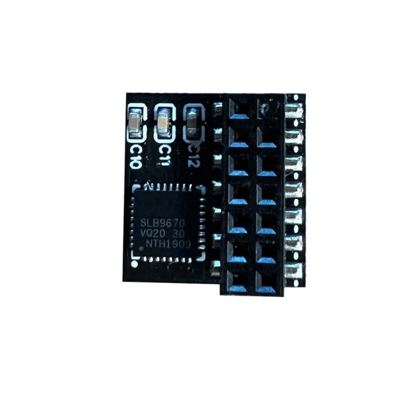 

TPM2.0 Encryptions Security Module LPC 14Pin TPM2.0 Remote Card Security Module for Win 8.1/7/10 for Motherboards Dropship