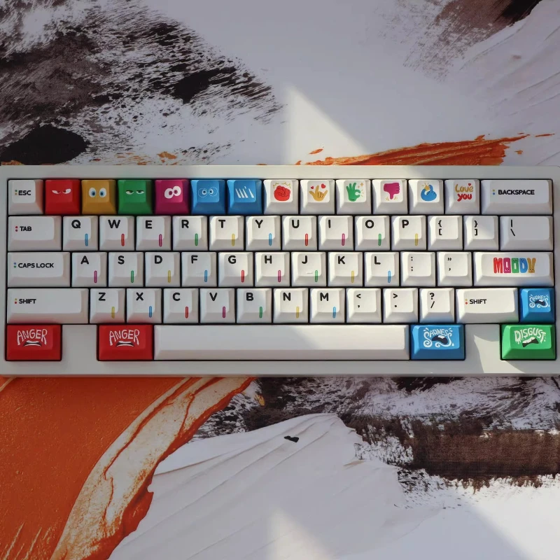 

Original Side Engraved Keycaps-Emotion 172 Keys KCA/Cherry Profile PBT Dye Sublimation Mechanical Keyboard Peripherals Keycaps