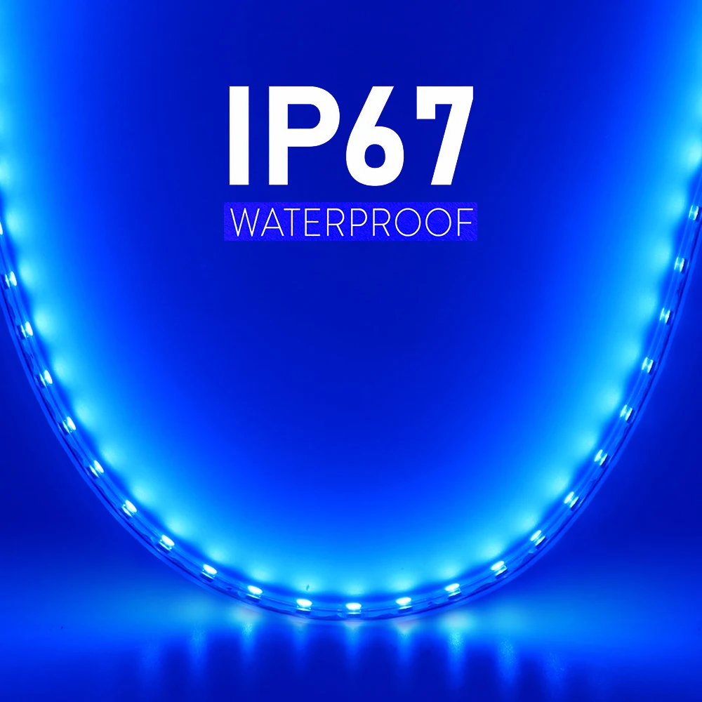 Sakelar ON/OFF AC 220V Lampu Strip LED Dapat Diredupkan 5050 60LED/M Merah Hijau Biru Putih Hangat Lampu Ruangan Tahan Air Steker UE Lampu Fleksibel