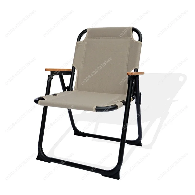 Blackened Aluminum Alloy Yoyo  Outdoor Portable Folding Chair Lightweight Camping Leisure Fishing Back Chair